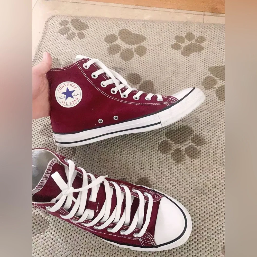 CONVERSE Chuck Taylor All Star HI Men‎ 9  Women 11 Pro Mid Cherry Vision/White